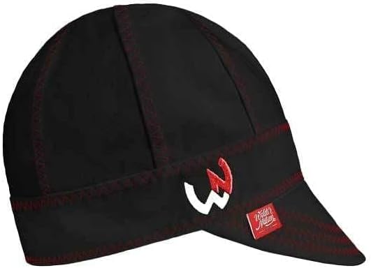 Welder Nation 8 Panel 10 oz Welding Premium Cap 100% Cotton Interior & Duck Canvas Exterior - Protective Durable Heavy-Duty
