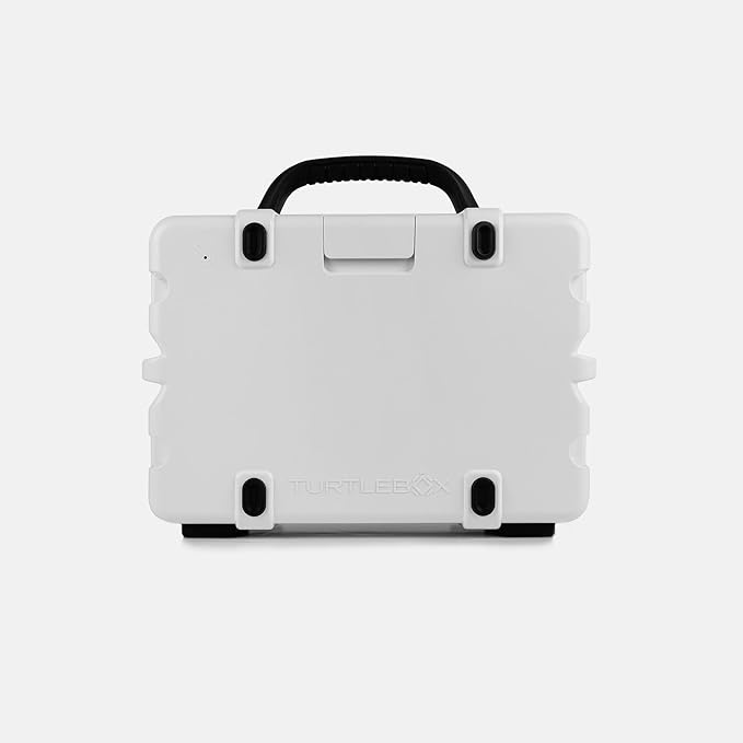 Turtlebox Original Gen 3: Portable Outdoor Bluetooth Speaker – Ultra-Loud (120dB), Waterproof (IP67), Rugged, Impact-Resistant, 3-Day Battery | Party Mode: Unlimited Pairing Stereo, White/Seafoam