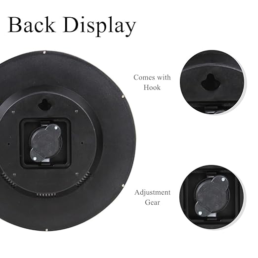 10'' Indoor Outdoor Thermometer, Outdoor Wall Thermometer with Humidity, No Battery Needed Outdoor Thermometers for Patio, Garden, Home