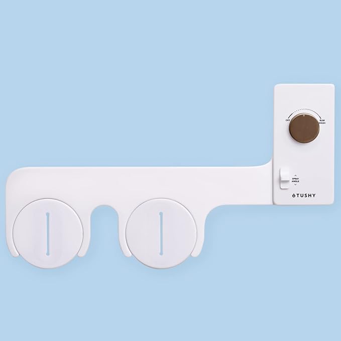 TUSHY Classic 3.0 Bidet Toilet Seat Attachment - A Non-Electric Self Cleaning Water Sprayer with Adjustable Water Pressure Nozzle, Angle Control & Easy Home Installation, (White/Bronze)