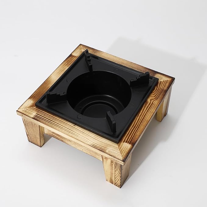 Jerliflyer Alcohol Wood Stove,Japanese Portable Stove Belly Stove for Outdoor Picnic for Soup Pot Roasting Pan Kettle