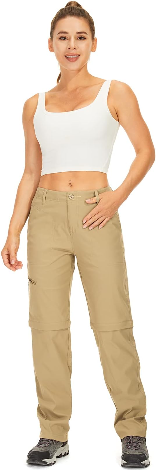 Women's Hiking Pants Convertible Zip Off Lightweight Quick Dry Outdoor Travel Camping Safari fising Pants