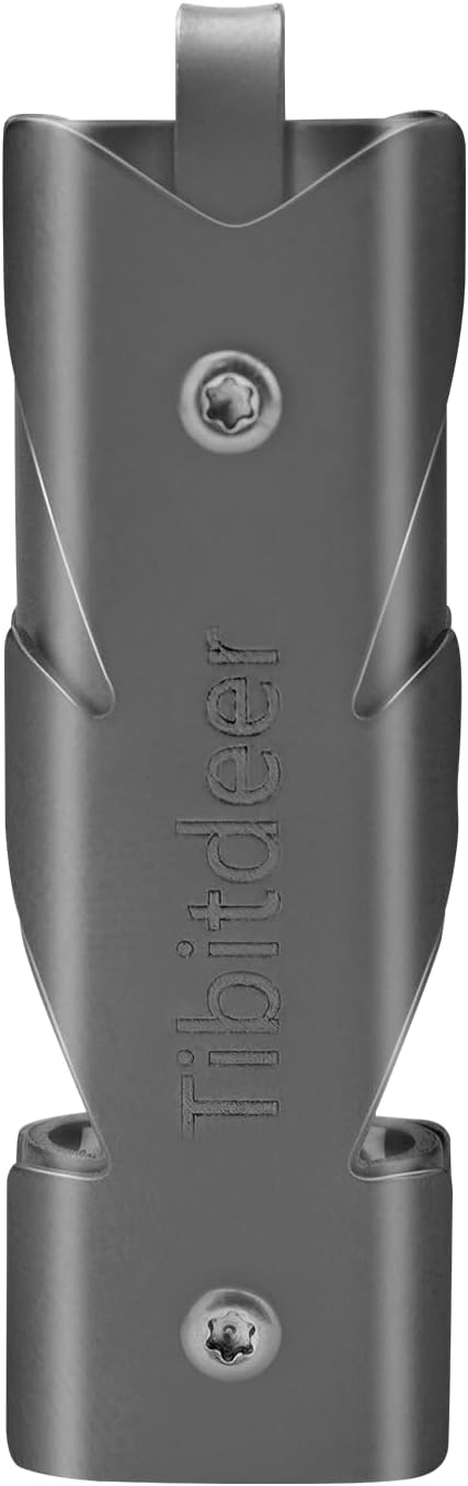 Titanium Emergency Whistle, 120db Safety Whistle with Keychain Rings for Outdoor Camping Hiking Boating Backpacking Fishing Kayak Kids Rescue Signaling Loud Survival Whistle