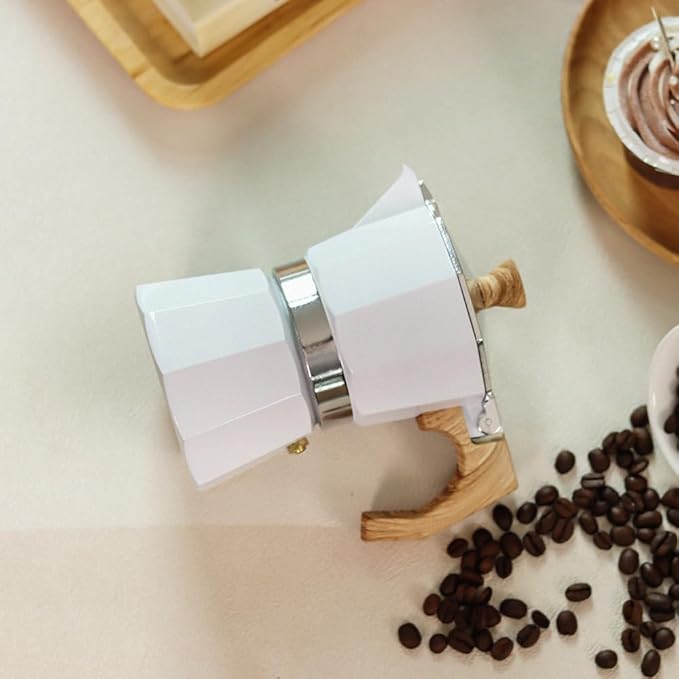 wedrink Stovetop Espresso Maker 3 Cups Moka Pot Cuban Coffee Maker Stovetop Coffee Maker Moka Italian Espresso(150ml)