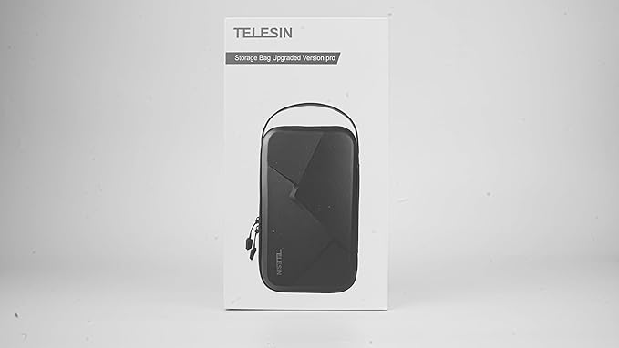 TELESIN Large Carry Case Carrying Travel Bag for GoPro Max Hero 13 12 11 10 9 8 7 6 5 DJI Action 3 4 5 Osmo Pocket 3 Insta360 X3 X4 X5 Go3 Ace Pro AKASO Battery Charger Strap Mount Accessories