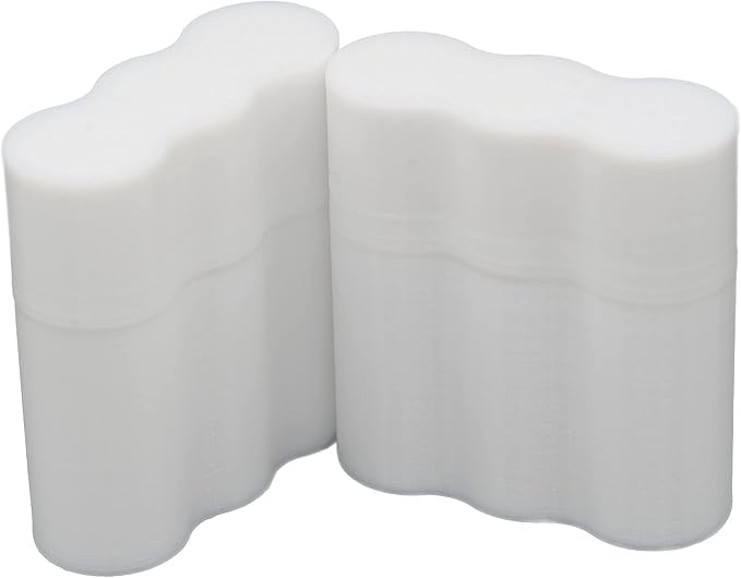 Slimline AA Battery Case, Soft Durable Material - Pack of 2 (Holds 3 Batteries)