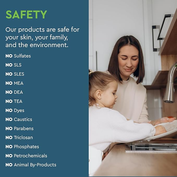 Puracy Natural Dish Soap Packs- Unscented Skin-Softening Plant-Based Dishwashing Soap, Non-Toxic Dish Soap, Fragance Free Organic Liquid Dishwashing Detergent Soap (Unscented, 16 fl oz, 3 Pack)