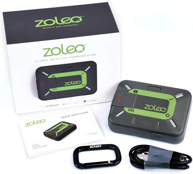 ZOLEO Satellite Communicator – Two-Way Global SMS Text Messenger & Email, Emergency SOS Alerting, Check-in & GPS Location – Android iOS Smartphone Accessory