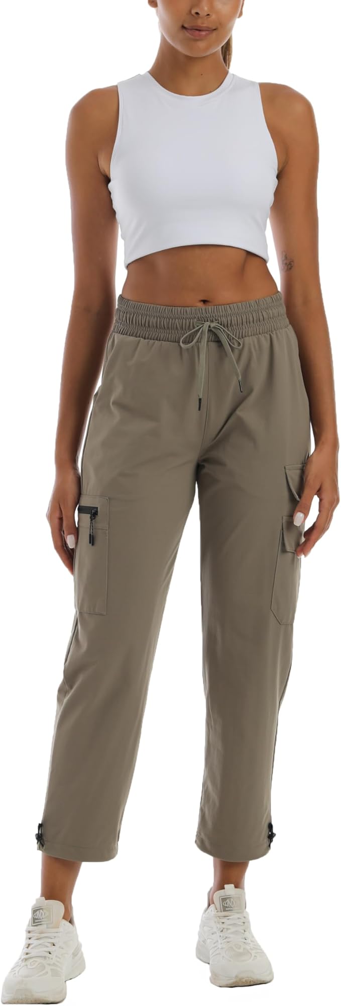 Women's Hiking Pants with Pockets - Travel Lounge Outdoor Quick Drying Lightweight Water Resistant Joggers