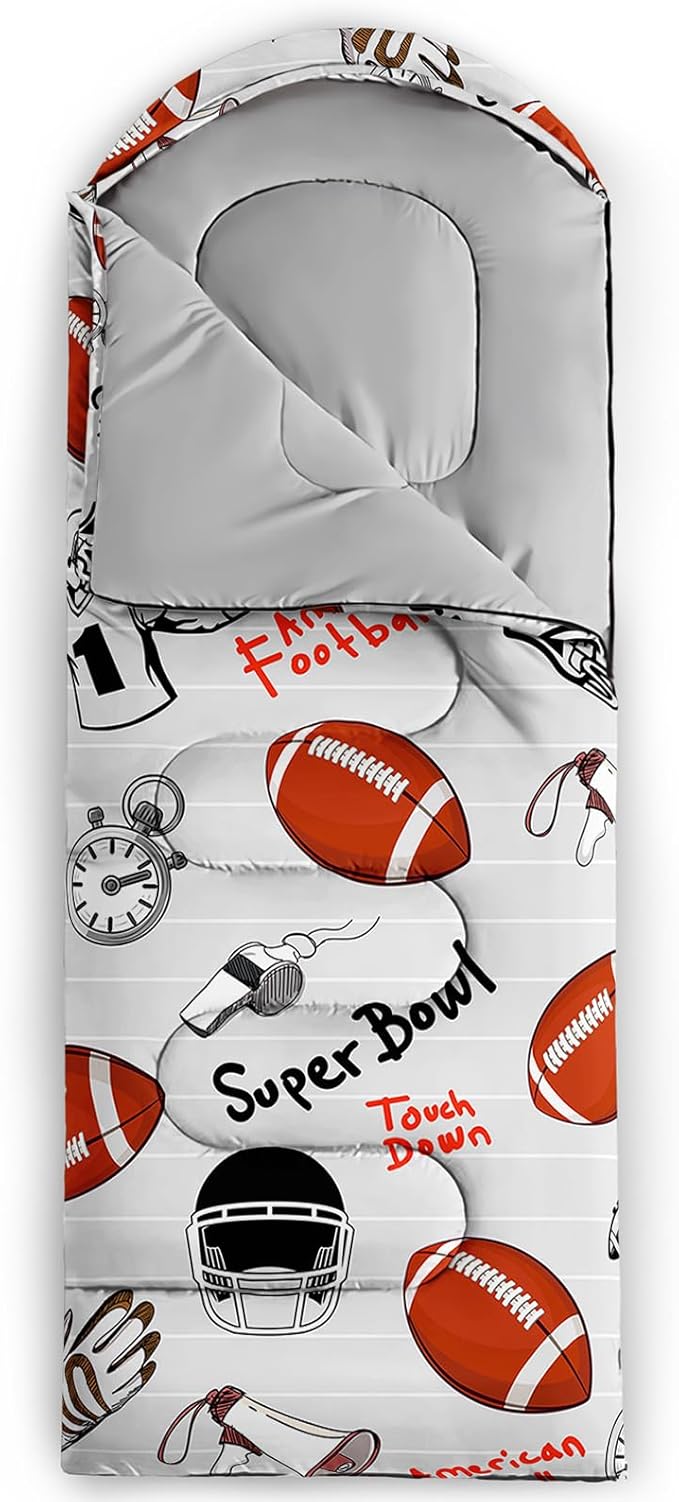 Print sleeping bag,sleeping bags,Outdoor Camping Sleeping Bag,Suitable For Children Boys And Girls Portable,Waterproof,Compact And Lightweight,Great For Outdoor Camping,Backpacking And Hiking