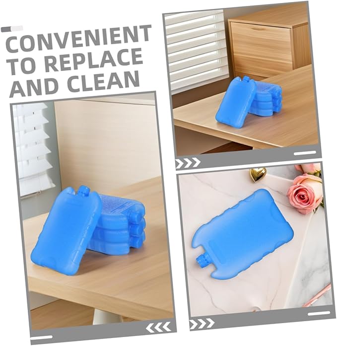 Homoyoyo Temperature Reduction Air Cooler Ice Crystal Box Pack Reusable Cold Packs for Office Home Travel