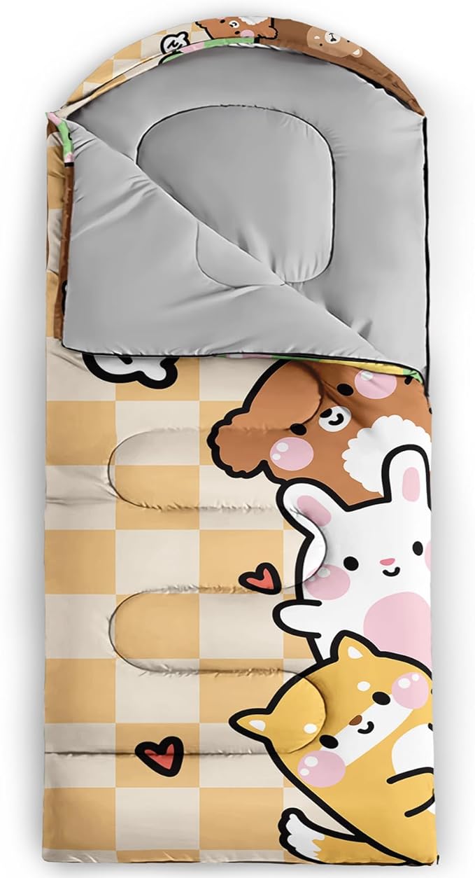 Print sleeping bag,sleeping bags,Outdoor Camping Sleeping Bag,Suitable For Children Boys And Girls Portable,Waterproof,Compact And Lightweight,Great For Outdoor Camping,Backpacking And Hiking