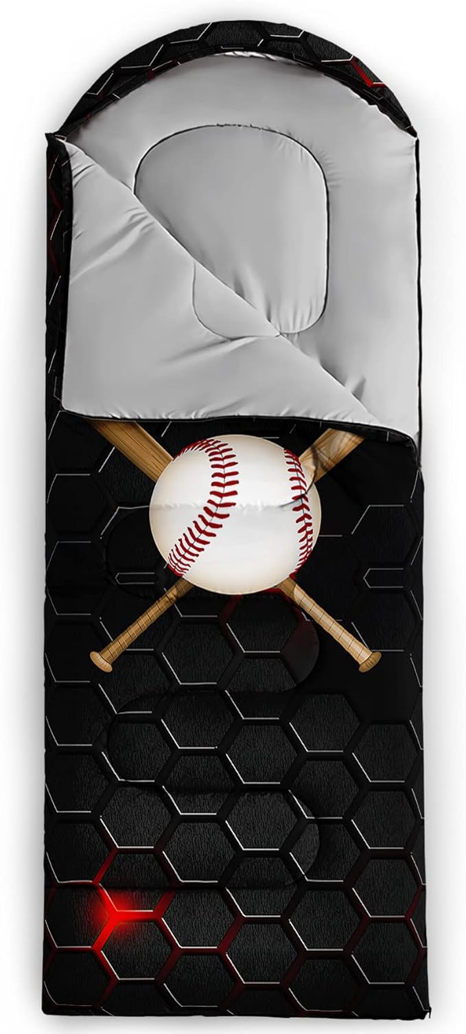 QOOMO Camping Sleeping Bags,3 Season Warm & Cool Weather,Lightweight,Waterproof Sleeping Bags for Adults & Kids,Traveling,and Outdoors,Camping Gear Equipment