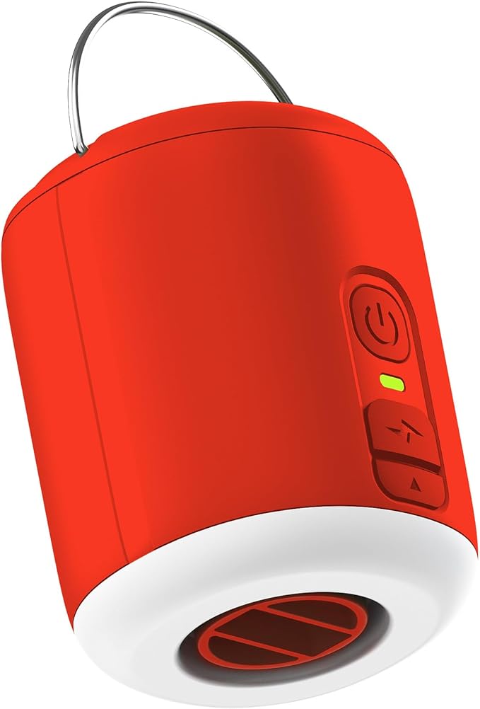 Big Agnes MTN Glo Pump - High Power Portable Electric Air Pump & Lantern for Camping Pad, Rechargeable Battery, Camping Gadget