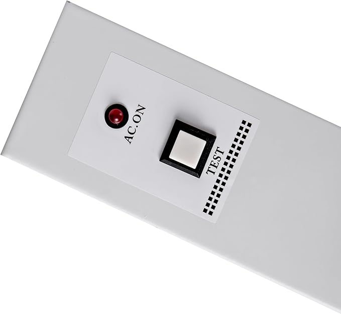 TANLUX Red Exit Sign with Steel Housing, LED Emergency Exit Light with Battery Backup, UL Listed, AC 120/277V, Commercial Emergency Lights for Business