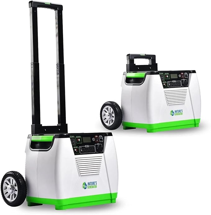 Nature's Generator Gold System 1800W Solar & Wind Powered Pure Sine Wave Generator + 100W Solar Panel