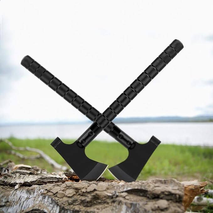 LIANTRAL Camping Axe, Folding Survival Hatchet Axe Tactical Camp Axe for Outdoor Adventure