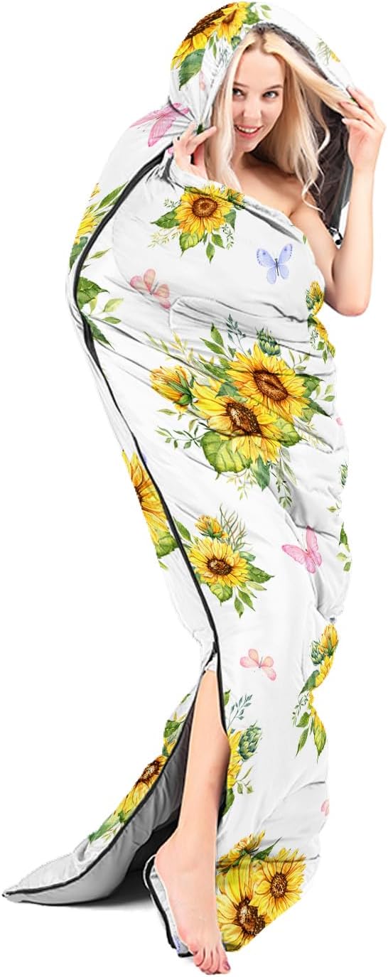 Sleeping Bags for Adults Kids,Backpacking Camping Sleeping Bag for Girls Boys Lightweight Waterproof Cold/Warm Weather Sleeping Bag for All Season