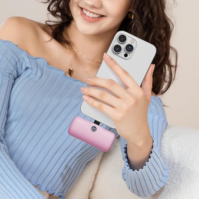 iWALK USB-C Portable Charger for iPhone 15/16, Mini 20W 4,800mAh Wireless Power Bank Fast Charging Travel Battery Pack Compatible with iPhone 16/15/15 Plus/15 Pro/15 Pro Max, Andriod Phone Samsung