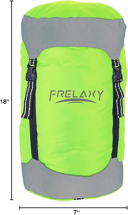 Frelaxy Compression Sack, 40% More Storage! 11L/18L/30L/45L/52L Compression Stuff Sack, Water-Resistant & Ultralight Sleeping Bag Stuff Sack - Space Saving Gear for Camping, Hiking