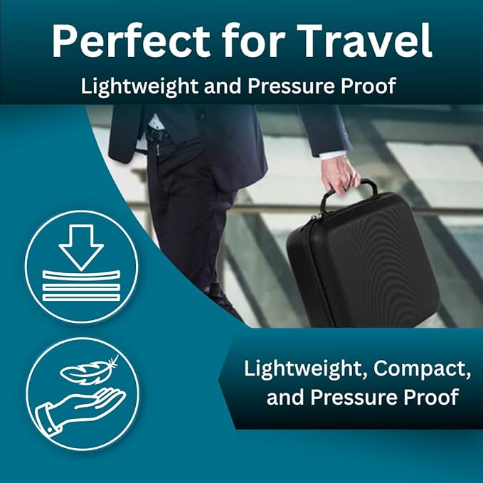 Hard Case With Customizable Protective Foam - Interior: 8.5" x 6.5" x 4" - Lightweight Hard Shell Case for Electronics, Cosmetic, Makeup & More - EVA