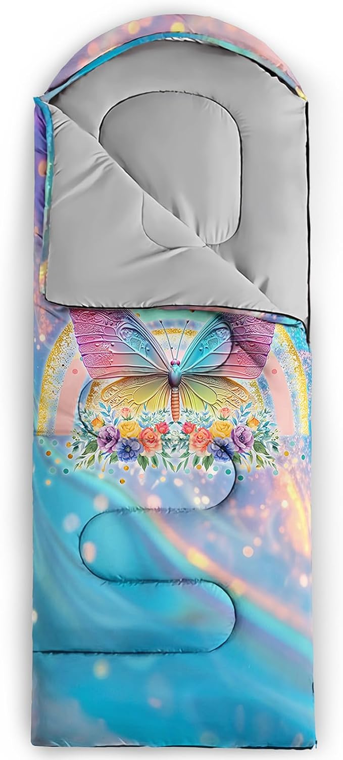 Print sleeping bag,sleeping bags,Outdoor Camping Sleeping Bag,Suitable For Children Boys And Girls Portable,Waterproof,Compact And Lightweight,Great For Outdoor Camping,Backpacking And Hiking