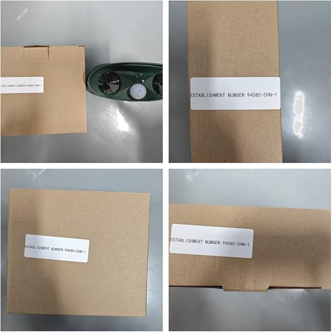 2025 Upgraded Solar Animal Repellent Outdoor Cat Deterrent Deer Repellent Devices with Motion Sensor & Flashing Light,Ultrasonic Control for Squirrel Raccoon Dog Rabbit Skunk for Yard Garden,4 Pack