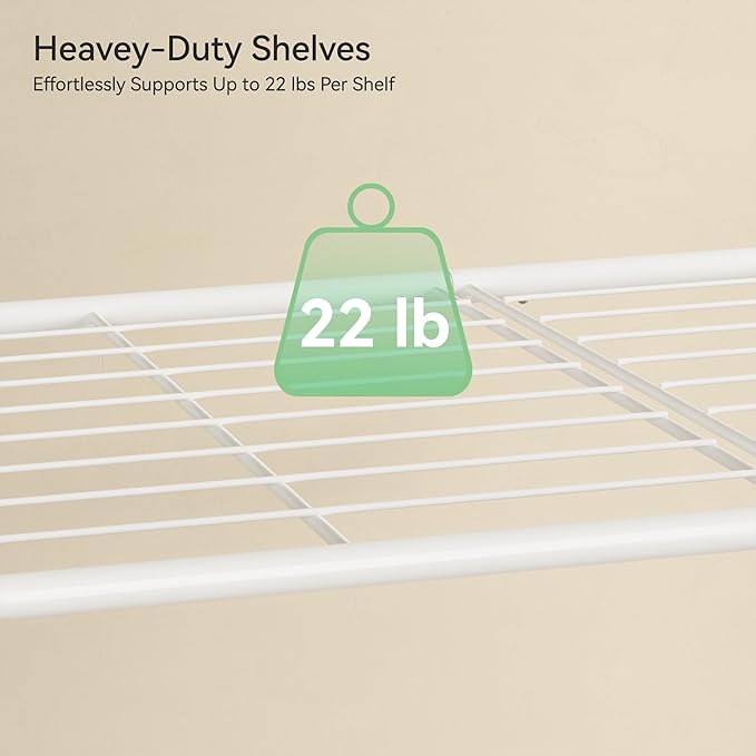 Shoe Rack for Closet, Metal Shoe Organizer, 8 Tier Garage Shoe Rack Max Holds 40 Pairs,Shoe Storage Shelf,Entryway, White