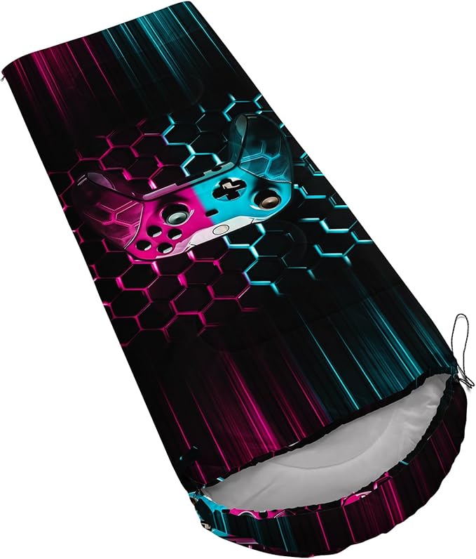 QOOMO Camping Sleeping Bags,3 Season Warm & Cool Weather,Lightweight,Waterproof Sleeping Bags for Adults & Kids,Traveling,and Outdoors,Camping Gear Equipment