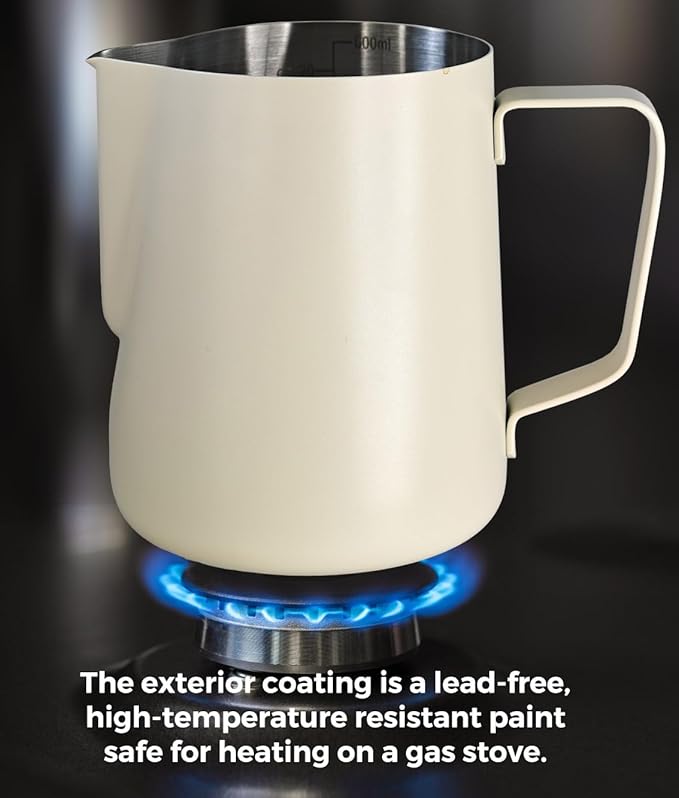 AGOGO Camping Pour Over Coffeemaker Set with Paper Filter Stainless Steel (Cream, 600ml)