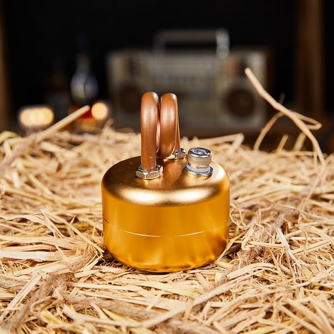 Mini Alcohol Camping Stove – Lightweight Brass & Aluminum Spirit Burner with Stand | Faster Heating – Perfect for Backpacking, Hiking & Brewing Piping Hot Tea/Coffee