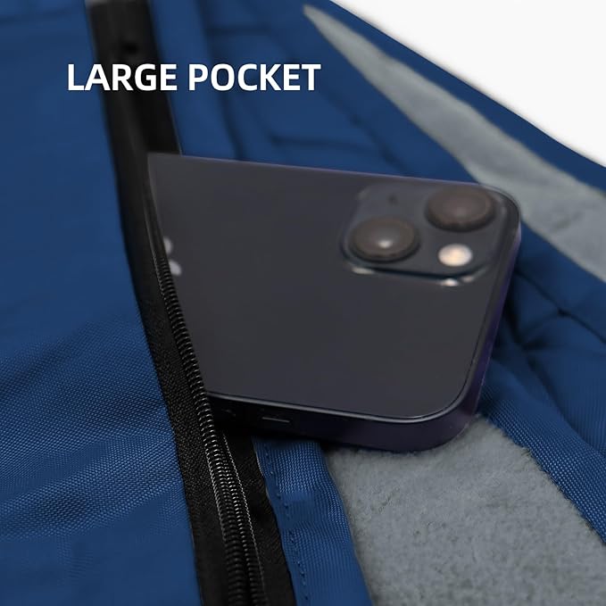 Outdoor Waterproof Blanket, Foldable Fleece Stadium Blanket for Outdoor Sports Event, Camping, Concerts, Car, Pet, Picnics - Windproof, Wearable, Machine Washable 80" x 58"