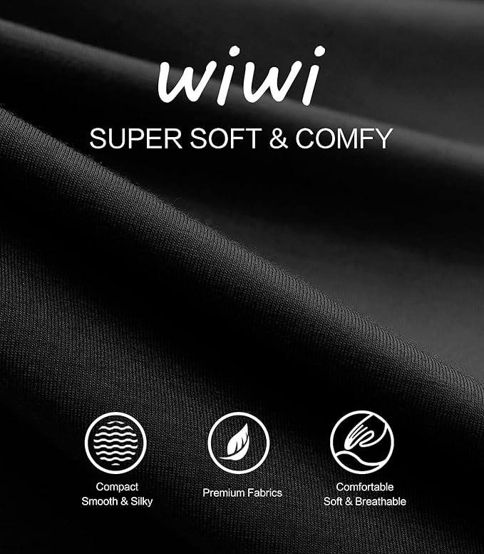 WiWi Thermal Underwear for Men Bamboo Viscose Long Johns Set Soft Warm Base Layer Lightweight Top and Bottom Sets S-XXL