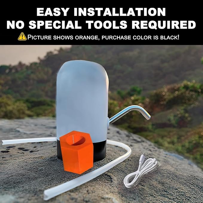 Water Pump Faucet Adapter Kit for Scepter,Camping Water Jug with Spigot for Camping and Emergency Water Jugs for Scepter Brand 10L 20L Jerry Can (Black)