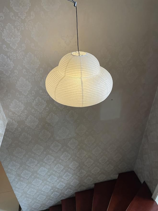 21.65inch White Cloud Lampshade,Big Size Foldable Chinese Paper Lantern, Handicrafts Ceiling Ampshade Indoor Decorative Chandelier