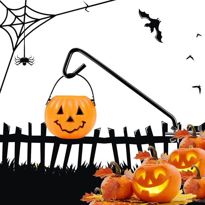 MIXXIDEA 11 Inch Long Fence Deck Hook Rail Hanging Mounting Kit Heavy Duty Bird Feeder Hook Decorative Hanger for Bird Feeders Planters Suet Baskets Lanterns on Balcony Porch Railing Fence