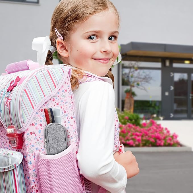 DEVICO Portable Utensils, Travel Camping Cutlery Set, 8-Piece including Knife Fork Spoon Chopsticks Cleaning Brush Straws Portable Case, Stainless Steel Flatware set (Blue)