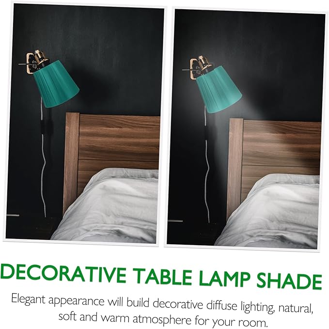 1pc Stylish Cloth Lampshade for Ceiling Table and Floor Lamps Clip Design Easy Installation Decorative Accessory