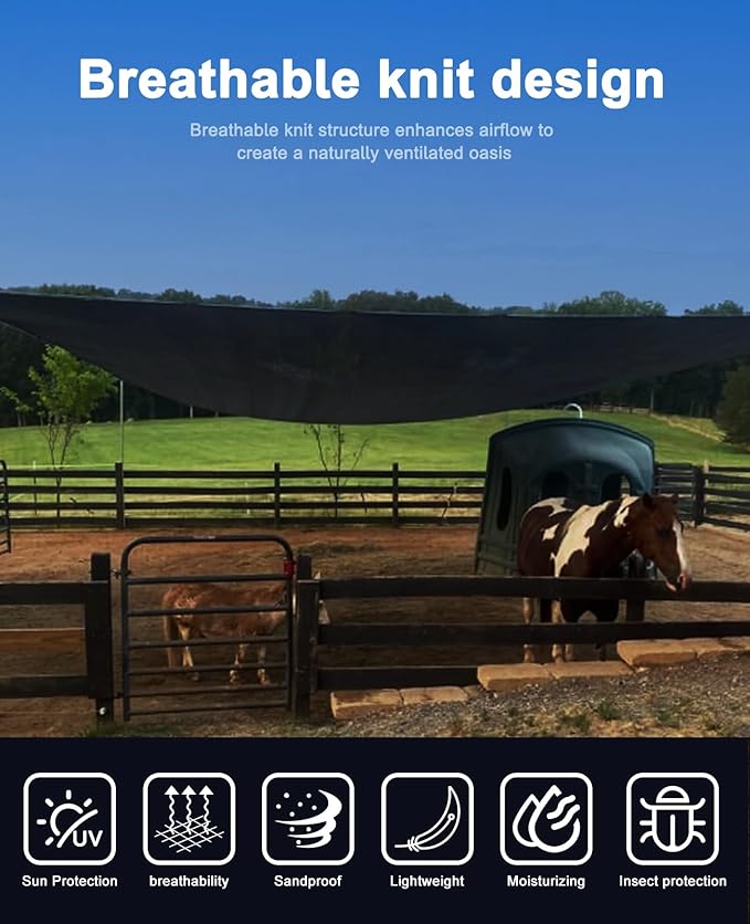 90% Shade Cloth,10x30ft Tear Resistant Sun Shade Net with Reinforced Grommet,Durable Garden Shade Tarp Cover for Greenhouse,Plant Cover, Chicken Coop,Patio and Pergola,Black