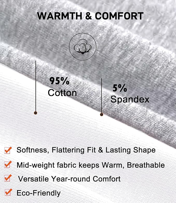 wirarpa Women's Cotton Thermal Underwear Set Long Johns Base Layer Pajama Set for Women Fall Top Bottom