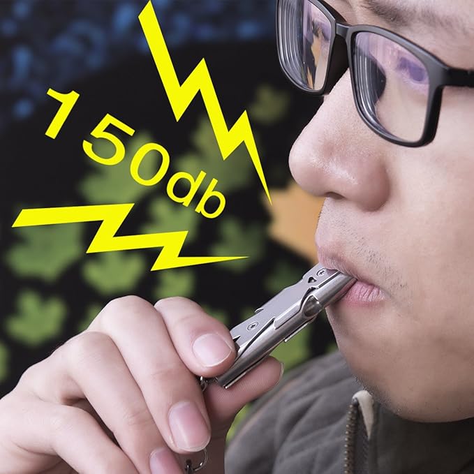 Whistle Emergency Whistles Keychain Rape Whistle Stainless Steel High Decibel Whistles … …