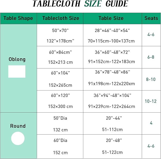 Poise3EHome 60 inches Outdoor/Indoor Waterproof Tropical Round Tablecloth Green for Camping Picnic Party Patio Table Spring, Palm Leaf