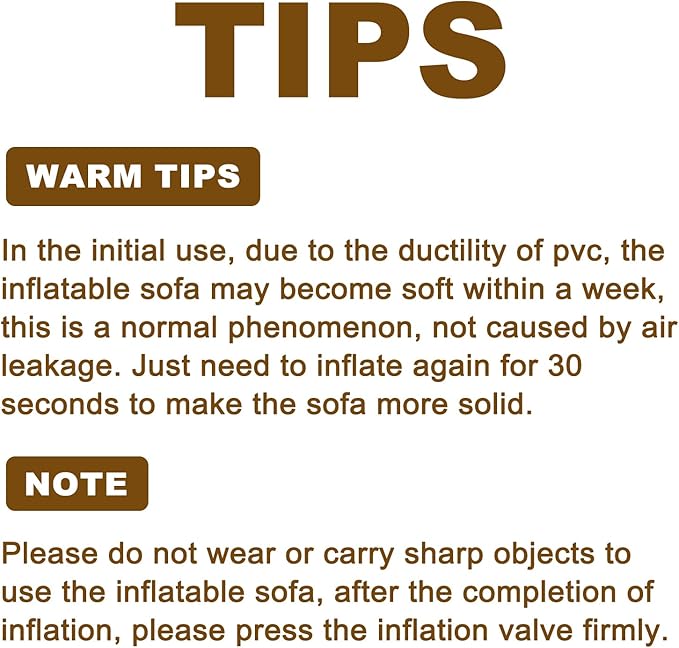 Twin Size Air Mattress Inflatable Sofa,Double Inflatable Chair for Adults-Flodable Blow Up Couch Lounger-Portable Air Sofa for Indoor Living/Tent Camping/Outdoor Activitie(Dark Brown)