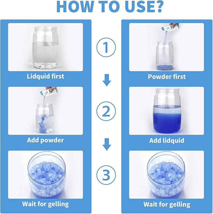 Poesie Poo Absorbent Gel Powder for Portable Toilet Camping Hiking Outdoor Portable Potty Resolution