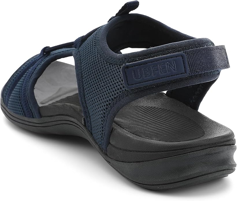 UBFEN Womens Hiking Sandals Comfortable Walking Sandals Summer Sport Breathable Arch Support