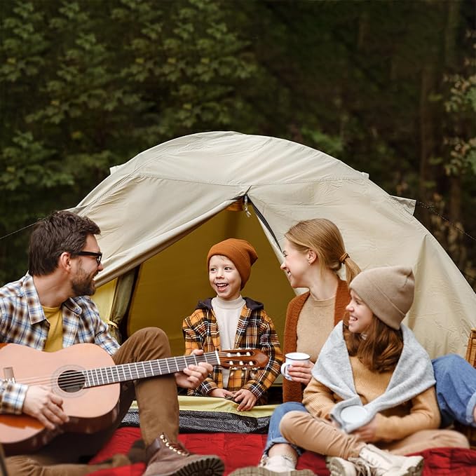 zzlamb Puffy Down Camping Blanket Water-Repellent, Down Throw Travel Blanket Portable for Outdoor, Light Warm Quilt for Couch Plane Car Theater Stadium Picnic RV Backpacking Hammock