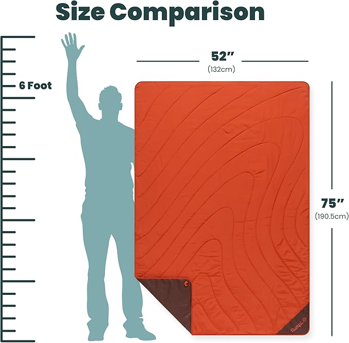 Rumpl Overland Mat – Waterproof, Padded Ground Cover and Blanket, Sedona