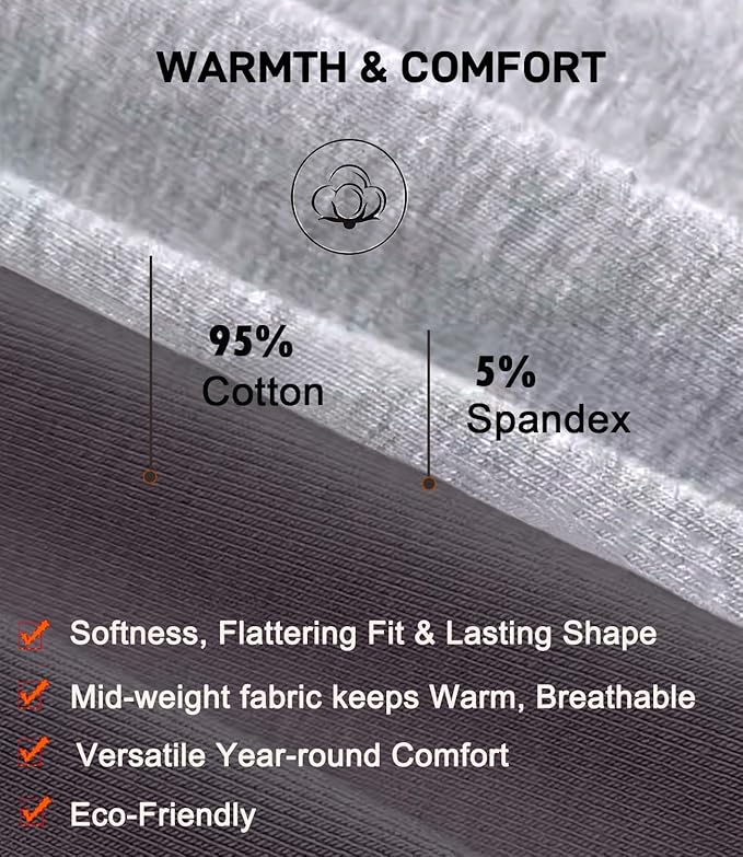 wirarpa Women's Cotton Thermal Underwear Set Long Johns Base Layer Pajama Set for Women Fall Top Bottom