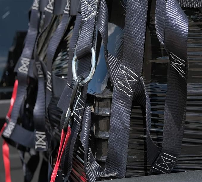 Mytee Products 4.75' x 6' Heavy Duty Cargo Net for Pickup Truck Bed with D Rings Tie Down Fittings - Durable Truck Bed Cargo Net with 6 Cam Buckle Tie Down Straps for Adjusment