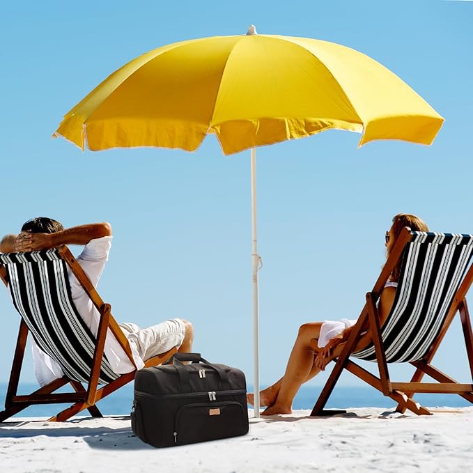 Lifewit Large Cooler Bag Insulated Lunch Bag Lightweight Portable Cool Bag Double Layer for Picnic, Beach, Work, Trip